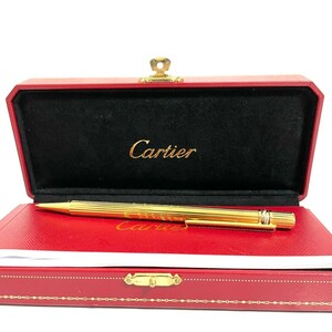 Cartier カルティエ ボールペン ツイスト式 トリニティ ゴールド 筆記用具