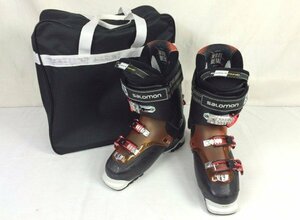 ☆☆SALOMON サロモン　QUEST ACCESS 70　スキーブーツ　26～26.5㎝ 308㎜　ブラック×オレンジ系　収納バッグ付き☆USED品