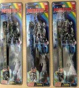 【未開封 当時モノ 3個】 プレデター PREDATOR ストラップ STRAP SUNRISE 洋画 映画 グッズ 