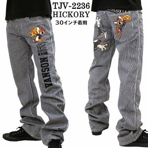 VANSON LEATHERS × TOM & JERRY トム アンド ジェリー 【定価\22000＋税】 デニムパンツ TJV-2236 HICKORY 38 インチ