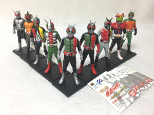 バンダイ HGシリーズ/仮面ライダー ～栄光の9人ライダー編～/9種/フルコンプ/2002年/ガシャポン/ガチャ/カプセルトイ