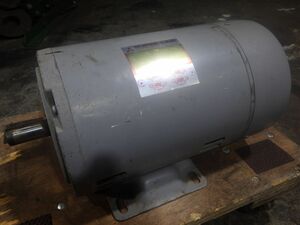 佐f2166▼ 三菱 単相 モーター 1馬力 単相100/200v両用 0.75Kw 4P ポンプ 農機 汎用 脱穀機 糠摺機 左右変更可 軸径19mm キー6mm