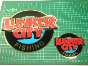 ランカーシティ　LUNKER CITY FISHING　ステッカー　大小セット