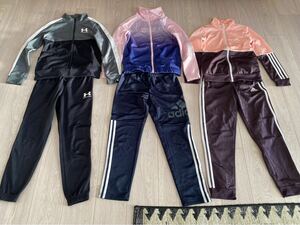 ★adidas アディダス ディズニー アンダーアーマー140㎝★3セット ジャージ 上下セット子供服女の子まとめ売り