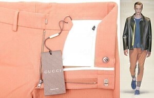 GUCCI グッチ★2014 SS OPALINE/HILLSIDE SPW TECNO パンツ46【MH9 336607】レッドブラウン赤茶濃茶【本物保証】コレクションモデル★希少