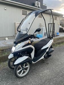 即決価格で送料無料　ZOROルーフ　普通免許仕様 ワイドスペーサー トリシティ125 SE82J トライク登録 高速OK 3人乗り 即車付軽二輪 