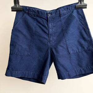 希少《 Rare / Indigo / Shorts / W36 》90s 美品【 Ralph Lauren インディゴ コットン リネン ベイカー ショーツ ビンテージ 】