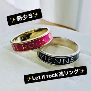 超希少Viviennewestwood/let it rock2連リングS