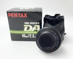 【1円スタート】☆カメラレンズ☆ ◆美品◆　PENTAX　ペンタックス　SMC　PENTAX　DA 40ｍｍ　F2.8　Limited　動作未確認