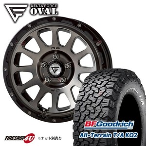 4本セット デルタフォース オーバル OVAL 16x7.0J 5/114.3 +35 +42 MSP BFグッドリッチ オールテレーン T/A KO2 225/70R16 WL デリカD5