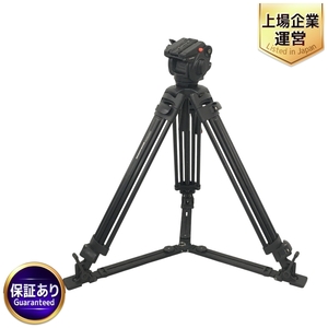 Manfrotto マンフロット 525MVB 雲台 501HDV ビデオ三脚 撮影機材 中古 N9521399