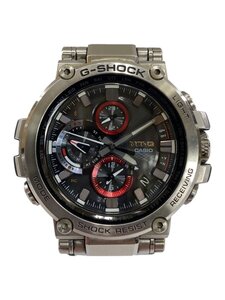 CASIO◆ソーラー腕時計・G-SHOCK/アナログ/ステンレス/SLV/SLV