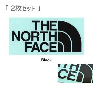 2枚セット ノースフェイス Cutting Sticker NN32347 black 新品 防水素材