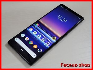 　★【49844WM】 ジャンク au SOV40 SONY Xperia 1 ブラック 1円 ! 1スタ !