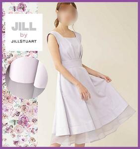 【JILL by JILLSTUART/ジルバイジルスチュアート】シアヘムドレス　ラベンダー　オケージョン　フレア　ワンピース　フィット＆フレア