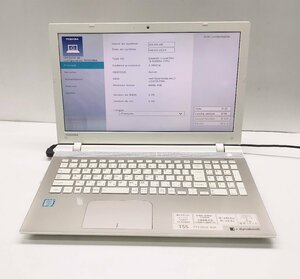 NT: TOSHIBA T55/VG　Corei3-6100U　2.30GHz /4GB/ 無線ブルーレイノート