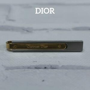 【匿名配送】 DIOR ディオール タイピン ゴールド ロゴ シルバー