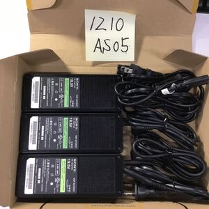 （1210AS05）送料無料/中古/SONY ソニー/VGP-AC19V27/19.5V/3.9A/純正 ACアダプタ 3個セット