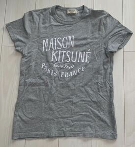 メゾンキツネ メンズ レディース 半袖 Tシャツ ポルトガル製 MAISON KITSUNE キツネ ティー フランス シャツ コットンシャツ XS〜Sサイズ