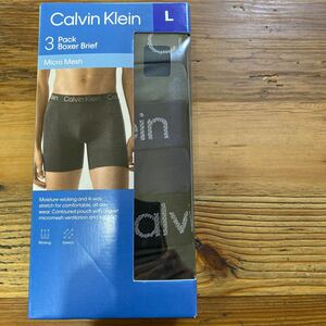  Lサイズ　カルバンクライン ボクサーパンツ マイクロメッシュ3枚セット Calvin klein 匿名配送 ３色セット 送料無料 コストコ