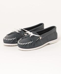 「Minnetonka」 モカシンシューズ US5.5 ネイビー レディース