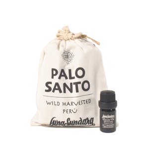 ルナスンダラ (Luna Sundara) パロサント100g入りBag+オイル5ml[ペルー産]セット Palo Santo スマッジングスティック 香木+精油