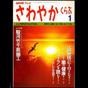 本 雑誌 「NHKテレビ さわやかくらぶ 平成3年1月号 特集：駿河竹千筋細工/江戸庶民のヒーロー/歯の健康/コーランを読む」 日本放送出版協会