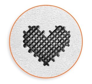 彫金刻印 Patchwork Heart＊パッチワークのデザイン　革細工/レザークラフトにも　インプレスアート　道具 工具 ツールImpressArt