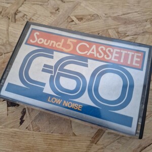 《送料無料！》希少！Sound5 CASSETTE C-60 カセットテープ/昭和レトロ/ジャンク