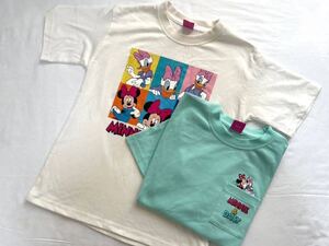 ディズニー ミニーちゃん デイジー キッズ 半袖Tシャツ 130 2枚 ポケット有り