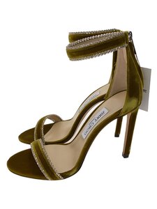 JIMMY CHOO◆パンプス/38/GLD/ベロア/DOCHAS 100//