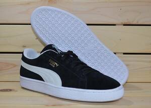 プーマ 29.5cm スウェード クラシック+ ブラック ホワイト PUMA SUEDE CLASSIC + スエード メンズ スニーカー 黒 白 天然皮革