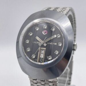 ◆ RADO 腕時計 DIASTAR ◆ 稼動品 ラドー ダイヤスター 11P 自動巻き ブラック文字盤 