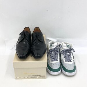 靴　Nike スニーカー DN3577-102 サイズ25.5cm/Santoni ビジネスシューズ B19A サイズ7　2点　おまとめ【CLAR2071】