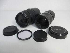 中古 カメラレンズ 2点 キヤノン CANON ZOOM LENS FD 35-70mm 1:2.8-3.5 / CANON ZOOM LENS EF 75-300mm 1:4-5.6 IS ※動作未確認 ／U