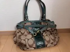 【coach】シグネチャーキャンバス トートバッグ