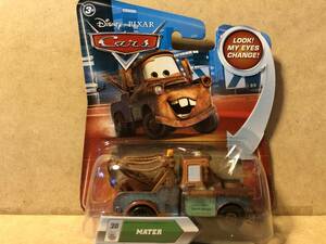 ディズニー　カーズ　Cars【MATER】LOOK！MY EYES CHANGE！MATTEL 背景クリア