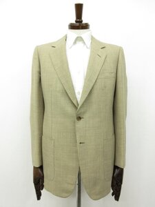 【Brioni ブリオーニ】ROMAN STYLE モヘア×ウール シングル2ボタン シャンブレージャケット (メンズ) 39/49 茶系 伊製 □17MJ9803□