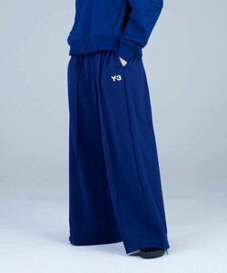 Y-3 20SS CLASSIC WIDE LEG TRACK PANTS ジャージ地 ワイドレッグパンツ スラックス 青 ヨウジヤマモト ブルー XS