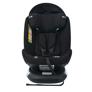 【トップテザー】チャイルドシート 新生児 ISOFIX 0歳～12歳 360度回転式 40～150cm ジュニアシート 調節可能 洗える 【ブラック】 