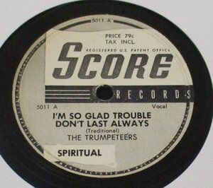 ++ GOSPEL 78rpm The Trumpeteers I