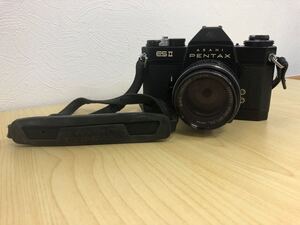 ［TH9437-1］通電　シャッター確認　PENTAX ペンタックス　ESⅡ　ボディ　レンズ　SMC　takumar 1:1.4/50 　一眼レフ　フィルムカメラ