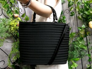 ●超美品●新品同様●GUCCI グッチ●バンブー●キャンバス エナメル パテント レザー 本革●2way ハンド バッグ●黒●SV金具●B5●Js47370