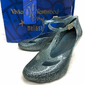 新 棚上 20 ◎ VIVIENNE WESTWOOD ANGLOMANIA × melissa ヴィヴィアンウエストウッド アングロマニア×メリッサ パンプス レディース23.5