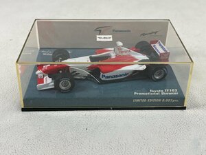 【未使用】1/43 ミニチャンプス トヨタ F1 TF102 Promotional Showcar 2002 ミニカー JULKO