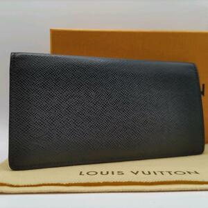 鑑定済【現行品・極美品】 ルイヴィトン LOUIS VUITTON タイガ ポルトフォイユ・ブラザ M30501 長財布 メンズ レディース