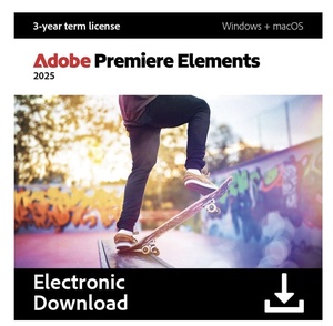 【北米版】 Adobe Premiere Elements 2025 3年間製品 正規ダウンロード版 Windows/Mac アドビ プレミア エレメンツ“最新版”