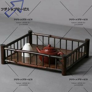 セレブ好物★ 茶托 茶盤 茶具 茶道セット 茶道具 収納かご 竹細工 工芸品