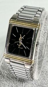 1円〜 ◆ YVES SANT LAURENT イヴ・サンローラン ／ Quartz クォーツ レディース 5421-HO4732 Y / 動作未確認 ジャンク