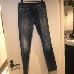 R13 Kate skinny ダメージデニム